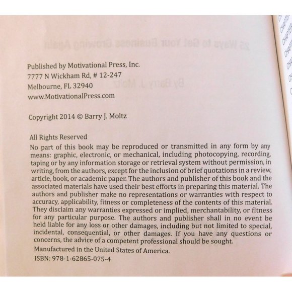 How to Get Unstuck by Barry Moltz 2014 Get Your Business Growing Again Trade PB - Picture 3 of 6